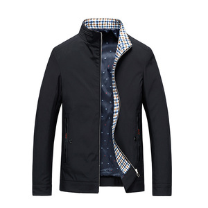 Spring and autumn thin men’s Lapel solid business casual versatile jacket for men