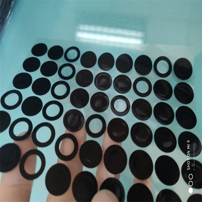 背胶硅胶圈黑色硅胶垫自粘平垫圈密封垫圈防水垫片带胶垫圈
