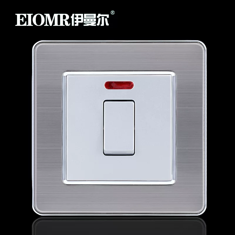 20A high -power switch dual -broken double -knife curved water heater 86 Mingwei 20A air -conditioning switch panel