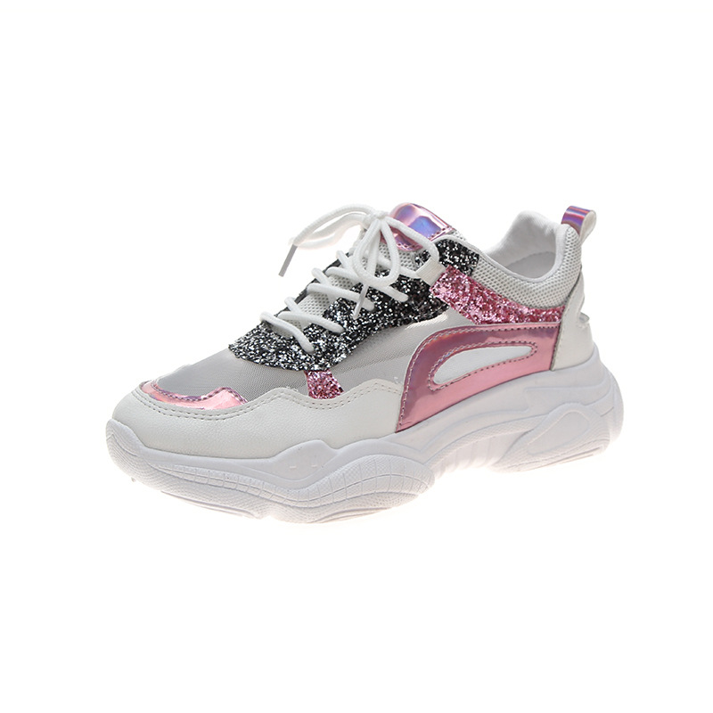 Baskets femme en PU artificiel - Ref 3421150 Image 5