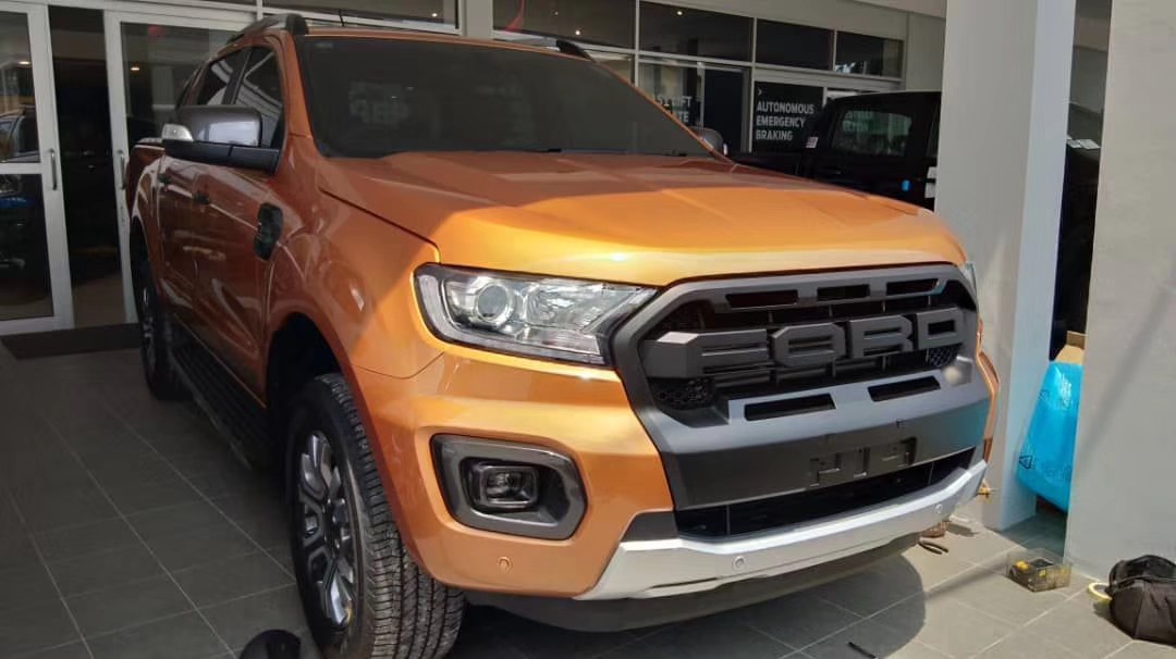 适用于2015-18福特ranger T7改装前脸带水箱罩中网进气口格栅装饰