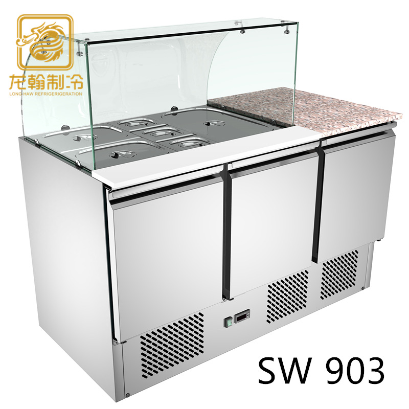 广州厂家 不锈钢冷藏柜 沙拉工作台 披萨工作台 冷藏保鲜柜