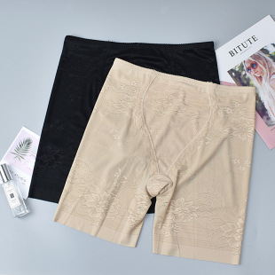 Summer Explosions Lock Edge Traceless Jacquard High Waist Safety Pants Women's Plus Fat Plus Fat MM Micro Belly Hip Safety Pants
