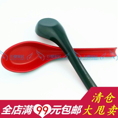 Selling Double color Spoon Spoon melamine spoon Black and red spoon One yuan 2 yuan Source of goods Small Commodities Wholesale