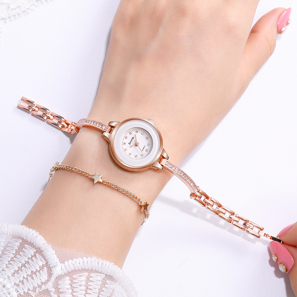 Jusen Jusen Trend Diamant Mdchen Armband Uhr Mode Studenten Uhr einfache kleine und vielseitige Damen uhrpicture4