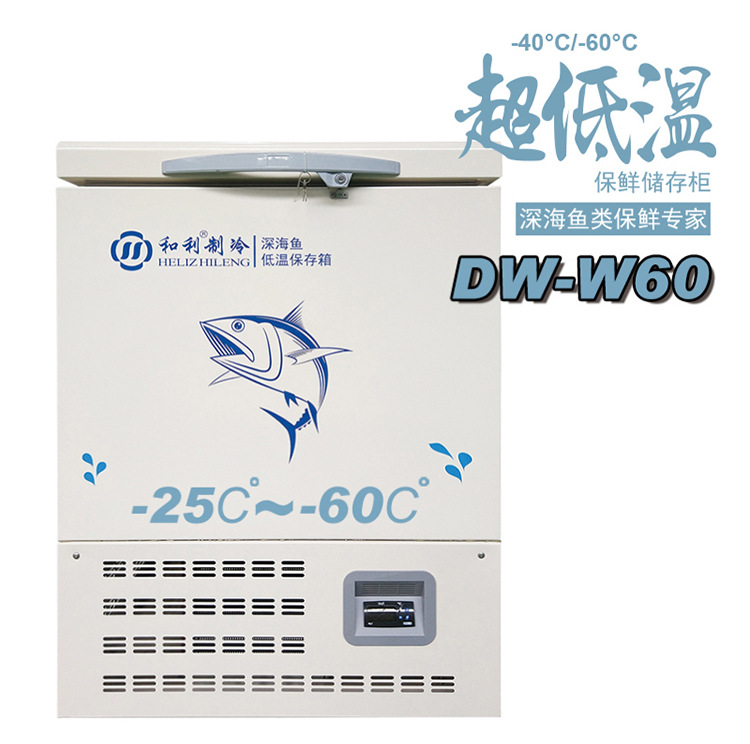 和利 -60低温保鲜柜DW-60W60卧式超低温保存箱金枪鱼