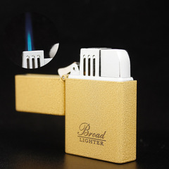 Wholesale Cigarette Accessories BD416-3 Frosted Crepe Metal Gas Lighter Personal Fashion Lighter