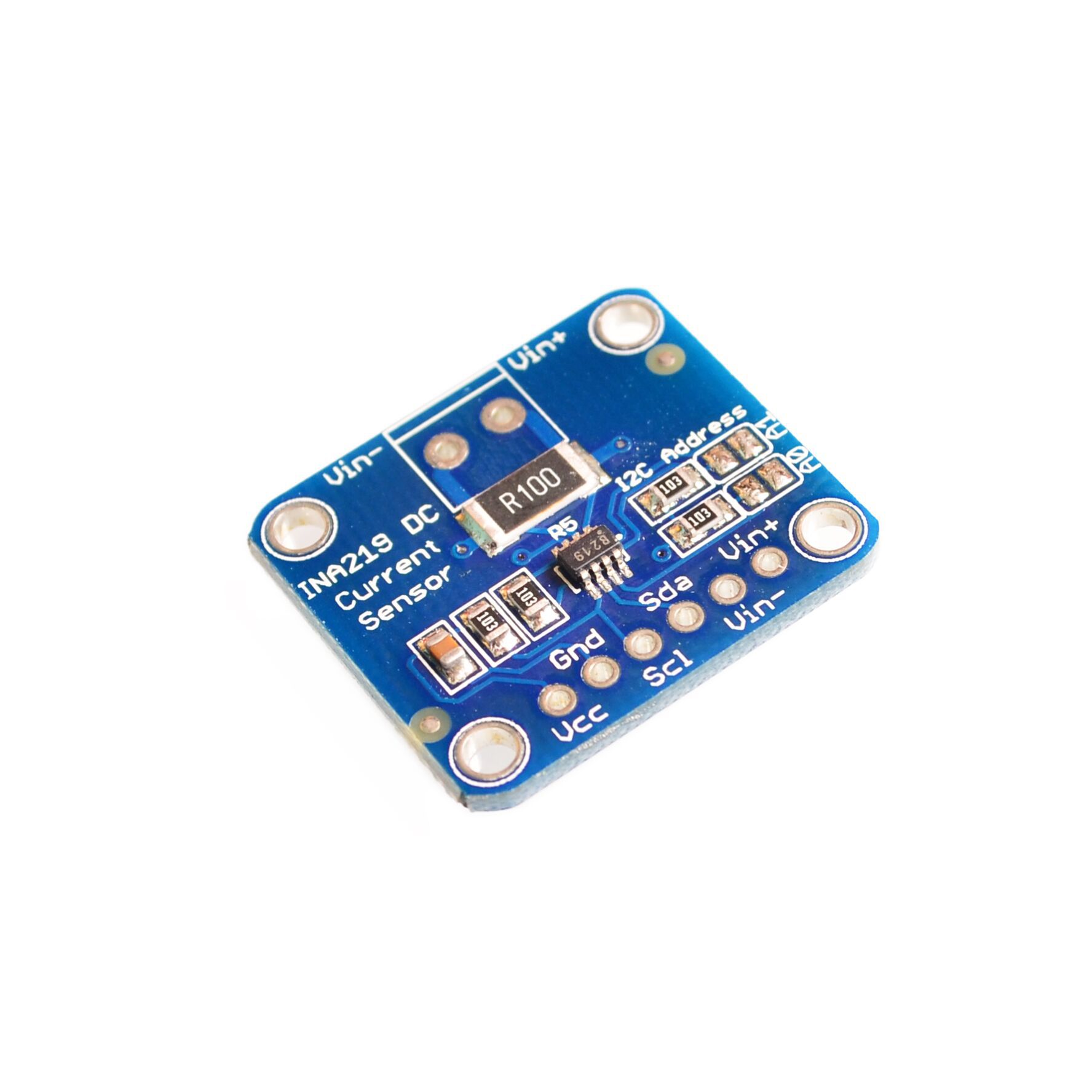 MCU-219 INA219 I2C 接口零漂移 双向电流／电源监控传感器模块-阿里巴巴