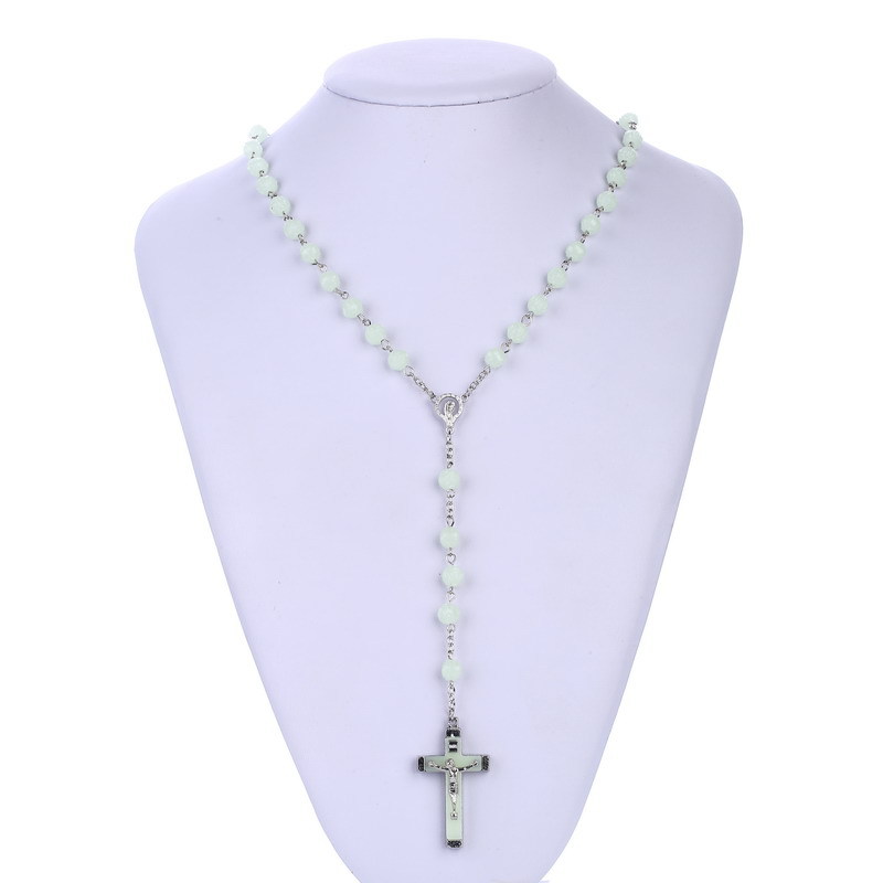 1 Piece Quantity Casual Occasion Retro Simple Style Cross Arylic Alloy Pendant Necklaces Wholesale
