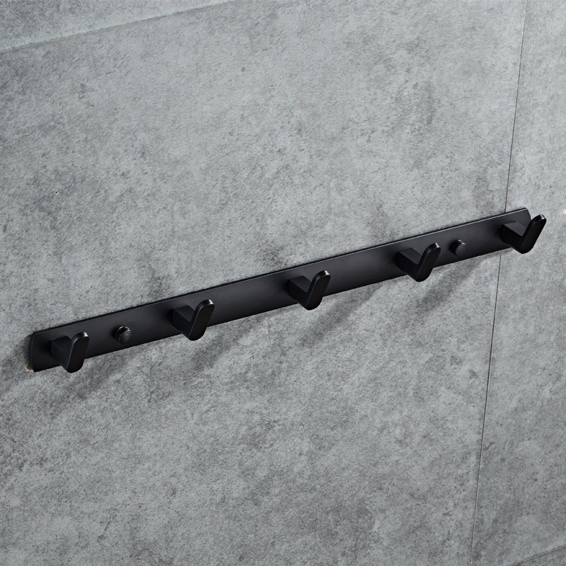 black Northern Europe Shower Room Row hook Doorway Coat hooks TOILET towel Hooks hotel a living room Wall Coat hook