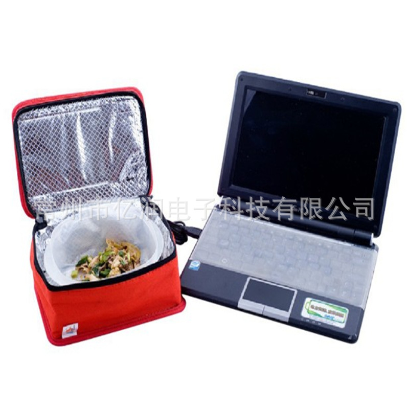 廠家直銷出口跨境飯盒食品USB充電寶電腦保溫恒溫包
