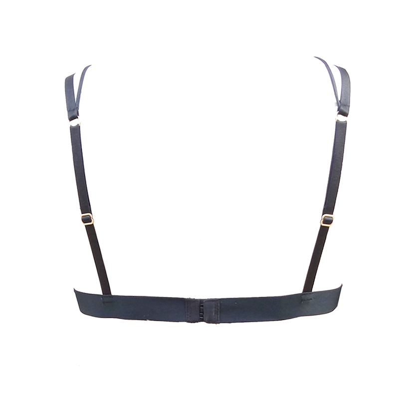 Black strappy bra