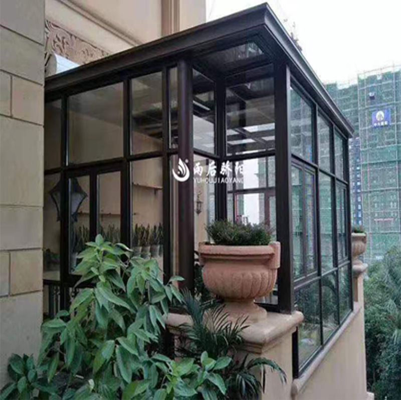 【雨後驕陽】歐式陽光房露台斷橋鋁合金門窗封陽台別墅玻璃房定制
