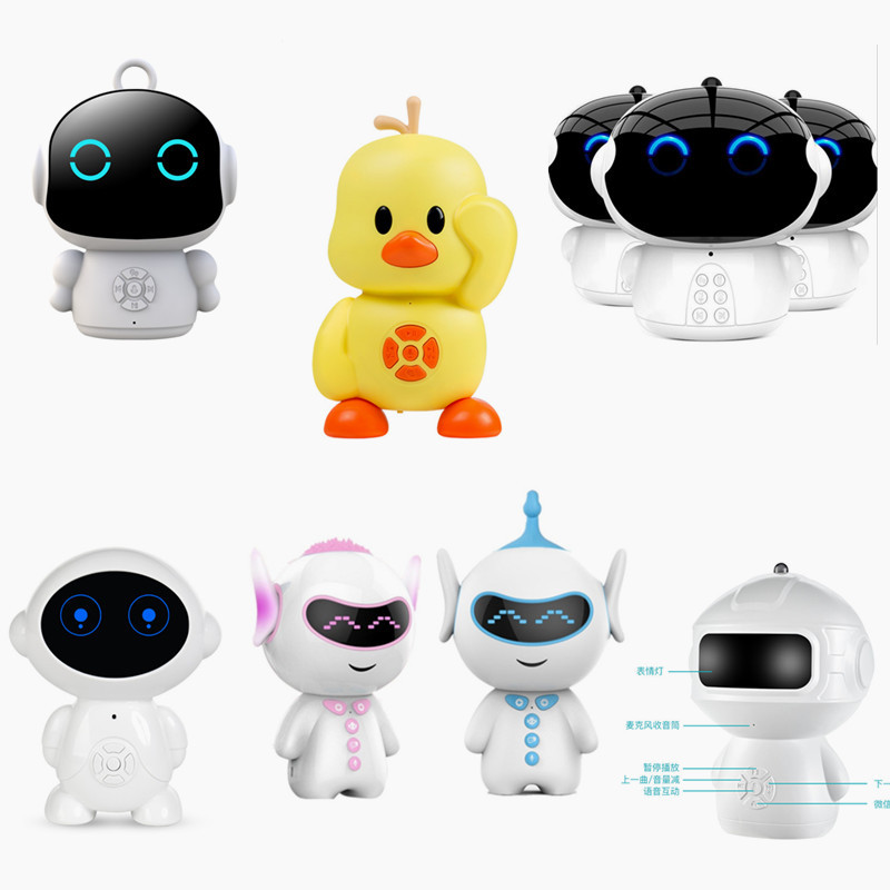 小乐胡巴战神小黄鸭儿童早教机智能机器人WIFI语音互动对话玩具|ru