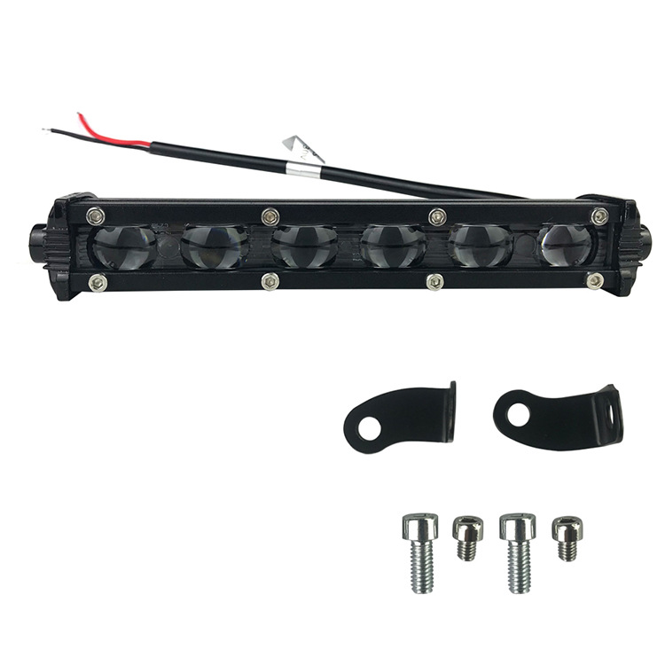 7-inch60 W6 LEDSingle Row Car Work Light Maintenance Lamp Outdoor Lighting Strong Light Lens