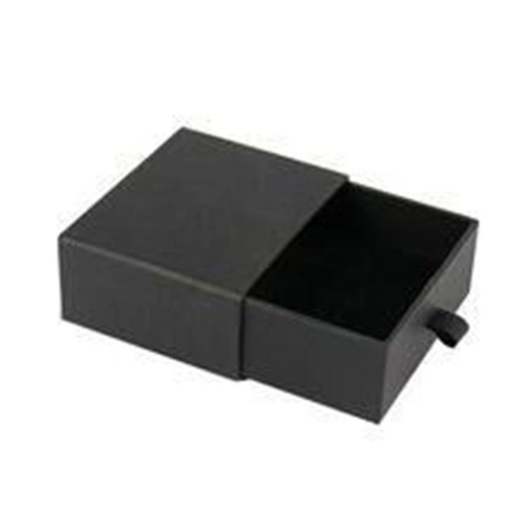 厂家定制礼品盒围巾包装盒黑色方形礼盒抽屉式纸盒定做可印logo