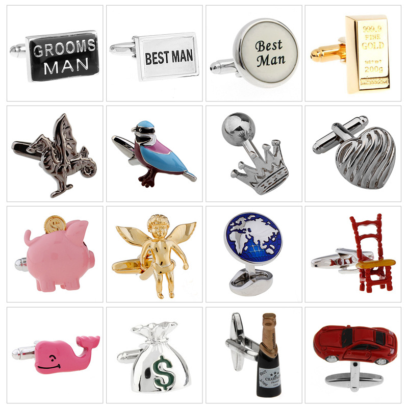 French Cuff High-end Suit Wedding Cufflinks Dress Cufflinks Travel Commemorative Men's Cufflinks Manufacturers Wholesale Customization