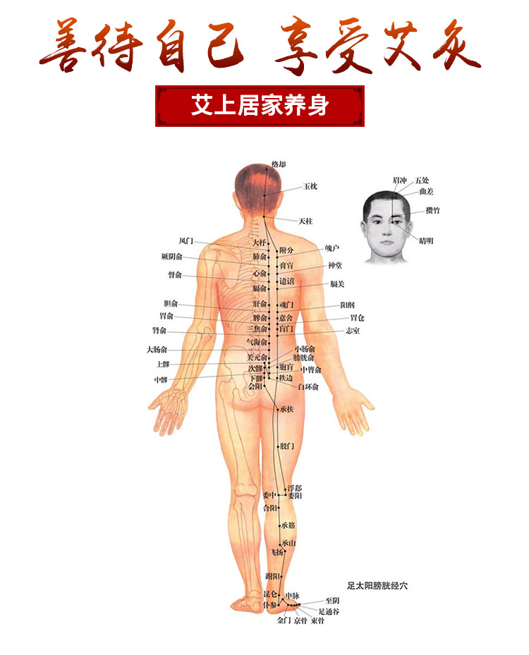 Copper moxa stick Warm moxibustion stick massage point rolling fumigation stick spring press moxibustion stick moxibustion tool moxa stick detail image