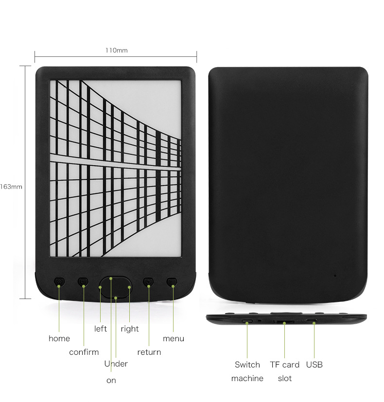 BK6008 E-book Reader电纸书英文