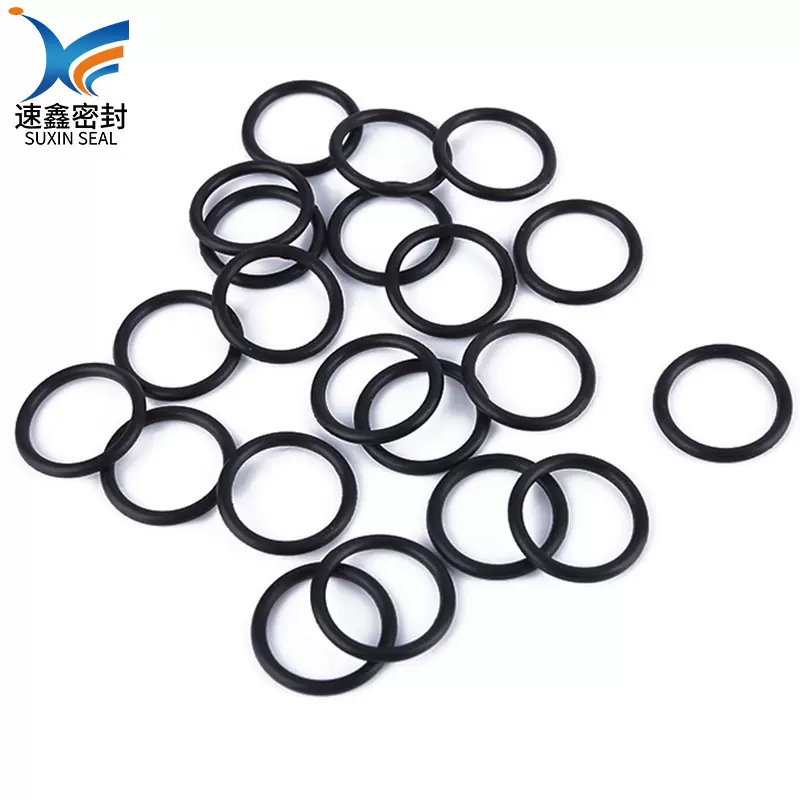 加工油封耐水硅胶圈线径4 o型橡胶密封圈 黑色圆形密封件