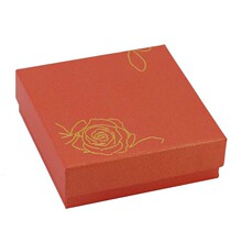 天地盖纸盒饰品收纳手镯链环银镯礼品物盒首饰包装盒玫瑰烫金纸盒