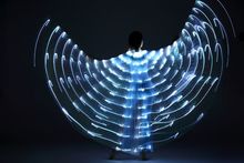 LED发光翅膀舞翅肚皮舞360度翅膀肚皮舞LED发光舞蹈披风