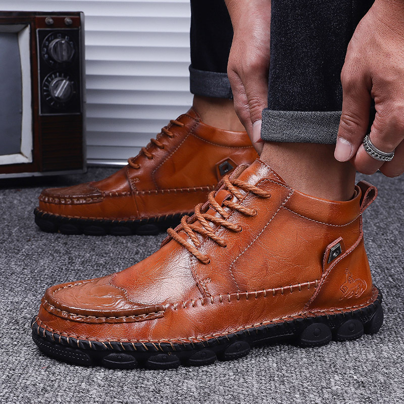 Stivali da cowboy Stivali da deserto Gomma impermeabile Elegante Western Piatto Tacco basso Punta a punta Calzature sportive slip-on con cerniera_voghion.com