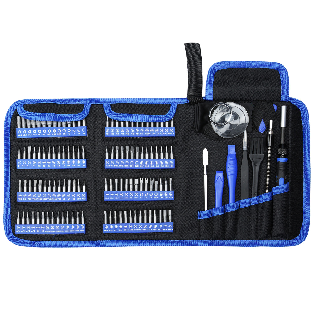126件螺丝刀组合布包套装多功能手动螺丝批工具 维修螺丝刀
