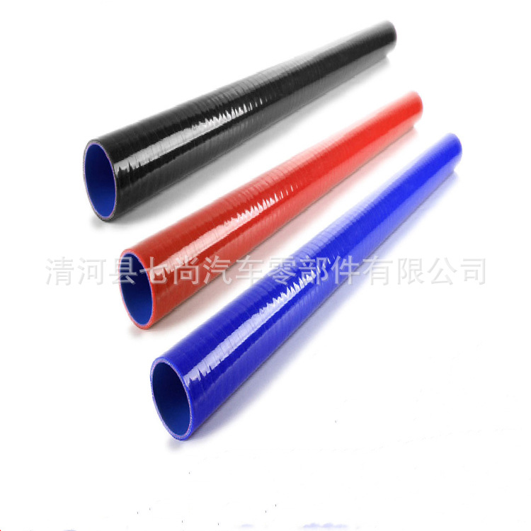 供应挤出真空硅胶管 耐高温硅胶管 硅胶米管内径35mm 硅胶短直管