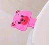Cute cartoon toilet lid, not dirty hand toilet lid hand handlers to unveil the cover cover