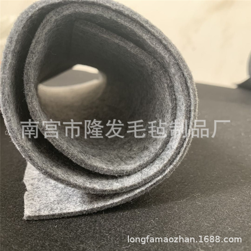 手袋面料毛毡内里 戟绒布不织布毛毡布箱包手提袋 涤纶针刺无纺布