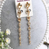 Fashionable extra-long crystal earings, earrings, boho style, European style, wholesale