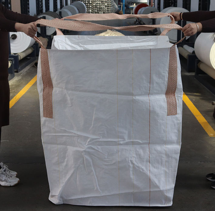 山东厂家批发裙口下料口集装袋 吨袋 定制吨包 化工原料集装袋