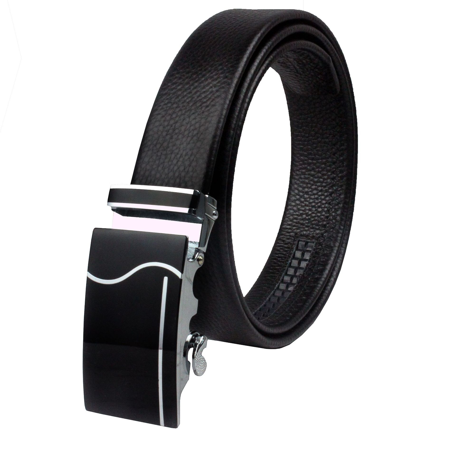 Men's The first layer cowhide Automatic deduction Belt man Leather belt business affairs belt Manufactor wholesale