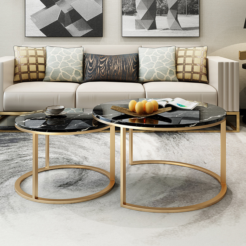Nordic Living Room Light Luxury Marble Sofa Coffee Table Size Combination Set Simple Modern Small Apartment Wrought Iron Round Table Zoppah Com Zoppah Online