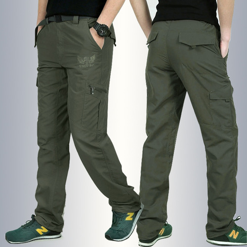 Summer Quick-Dry Long Pants for Men, Sports Outdoor Hiking Pants, Waterproof, Plus Size, Lightweight, Fast-Drying, Loose Fit 105