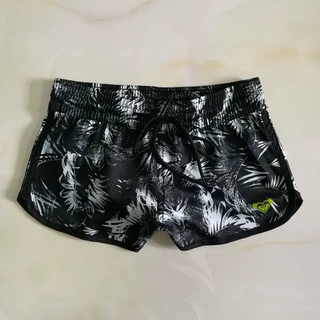 hurley沙滩裤女外贸热销 速干休闲弹力松紧抽绳 外贸夏季百搭短裤