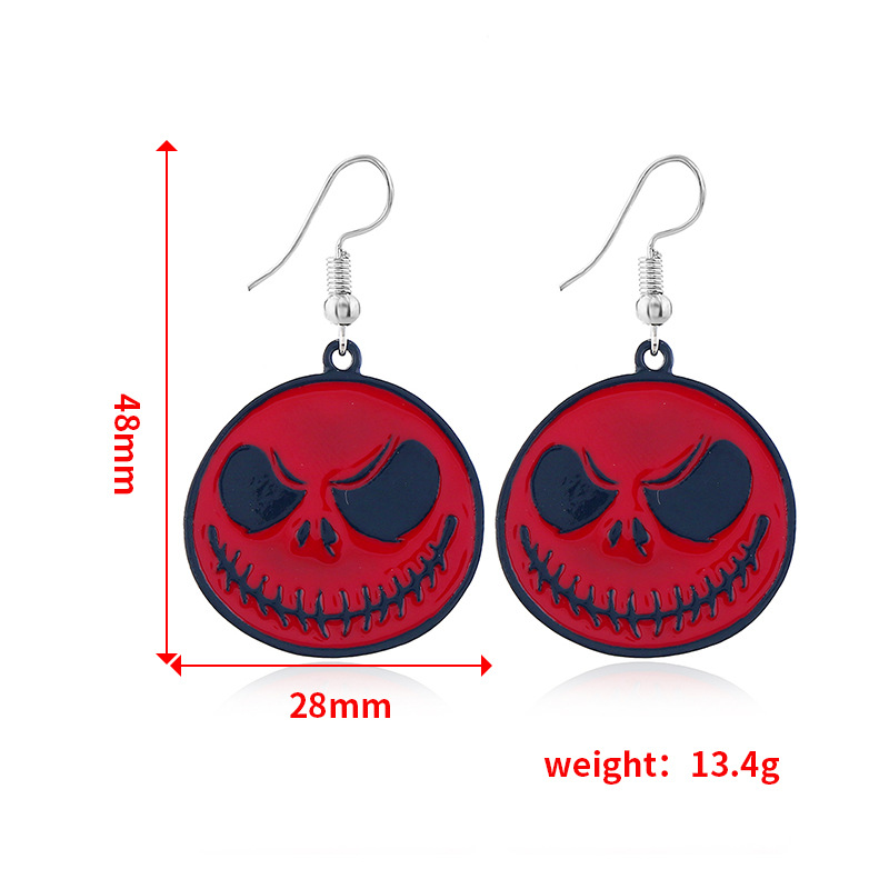 Halloween Spooky Cartoon Painted Earrings display picture 2