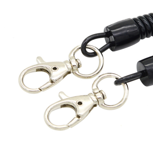 Black high-quality spring rope for the elderly anti-lost mobile phone lanyard running phone anti-lost spiral phone cord elastic rope