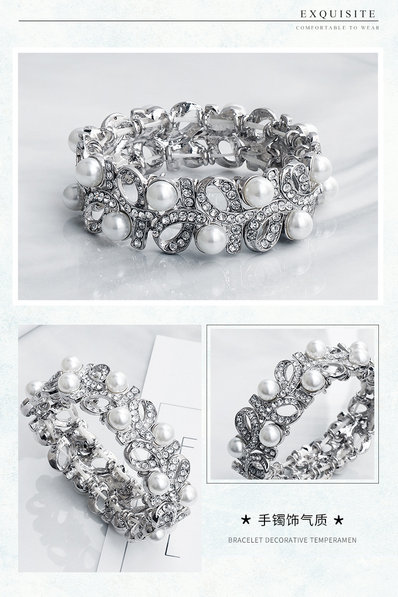 Simple Trend Personalized Bracelet Pearl Stretch Bracelet Bracelet display picture 5