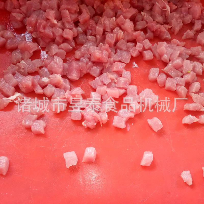 粽子鲜肉切丁机 做粽子的切肉丁肉块机器