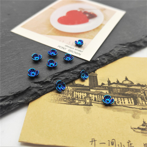 New Japanese manicure three bowl AB resin small flower nail jewelry decoration DIY imitation shell 6mm mobile phone case manicure