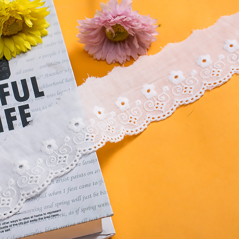 现货新款棉布小花边DIY服装辅料服装装饰刺绣家居批发宽5cm