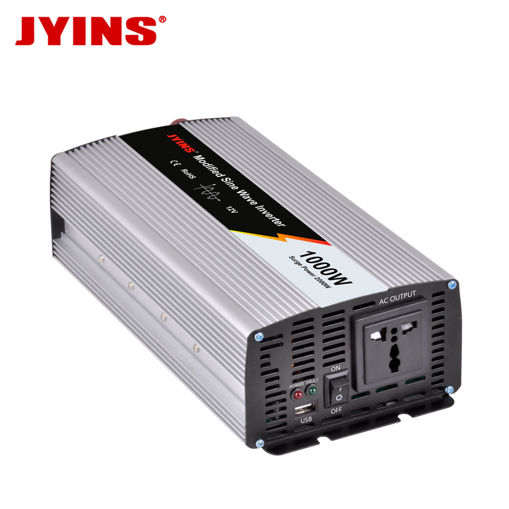 足功率1000W 家用 车载 太阳能光伏修正弦波逆变器12V 24V转220V