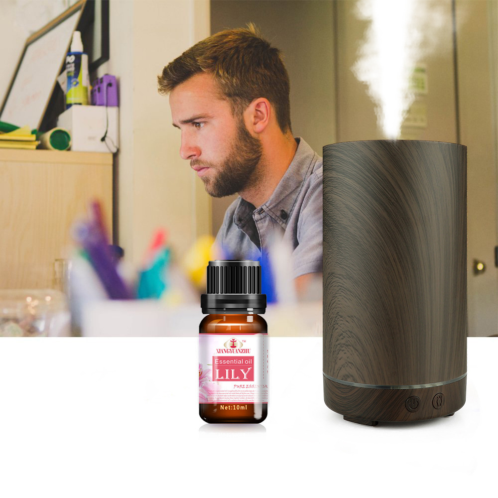 深色木纹圆柱加湿器