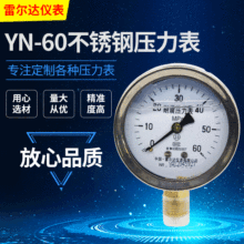 雷爾達儀表 供應不銹鋼耐震壓力表 充油壓力表 YN-60支持