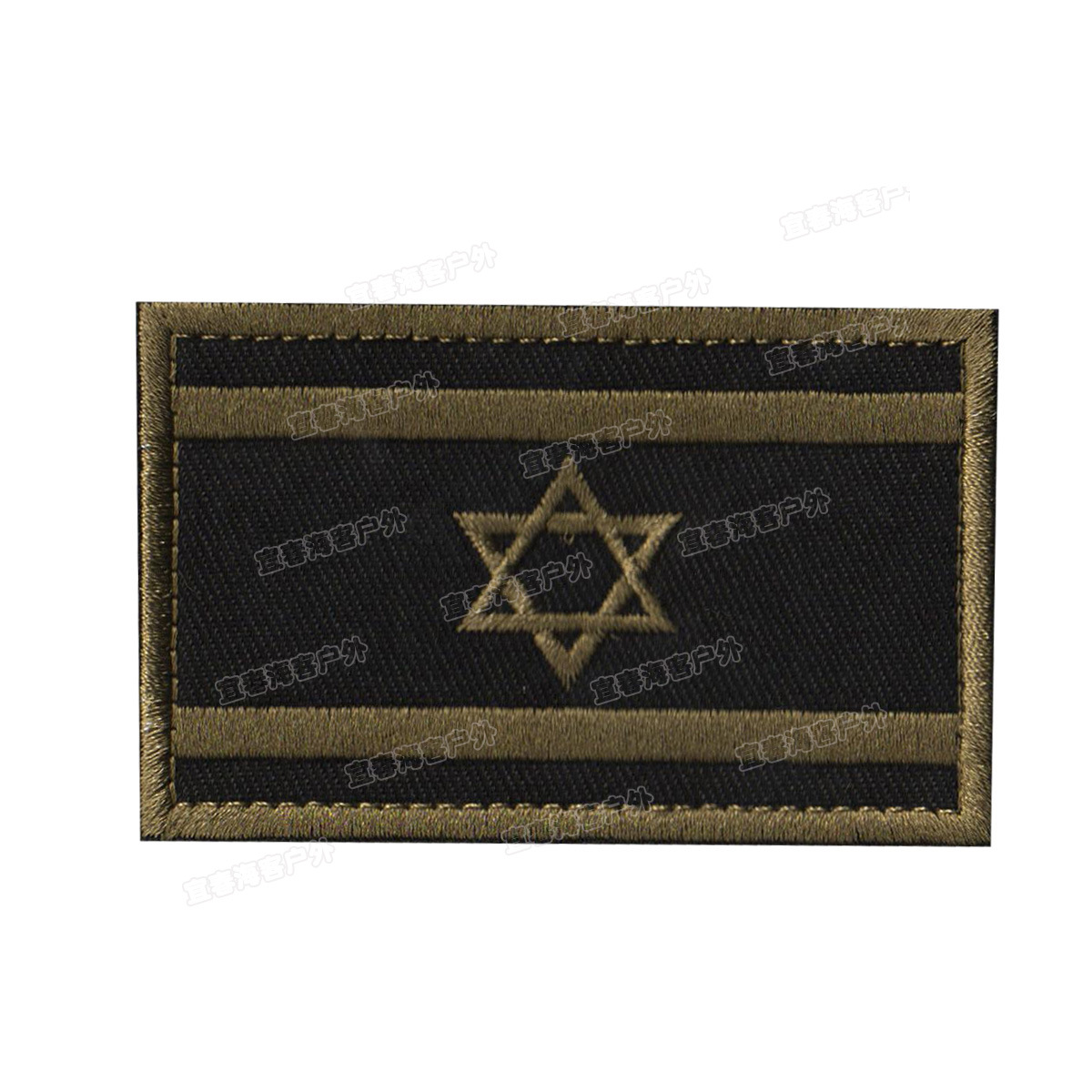 Bandera tailandesa en stock bandera asiática banderas israelíes Bandera de Israel pegatinas de tela brazalete de Velcro parche bordado
