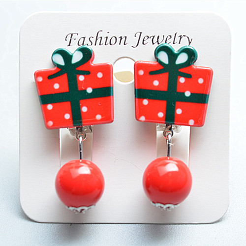 8g Weight Ear clips Classification 1 Pair Quantity Holiday Occasion Plastic Material Christmas Festival Cartoon Character Pattern Kid'S Gender Fashion Style Fashion Cartoon Character Plastic Christmas Kid'S Ear Clips 10