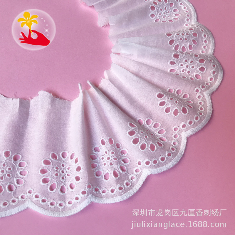 棉布边 蕾丝 花边 辅料 全棉 裙边 裙子 衣服 diy 纯棉11厘米8342