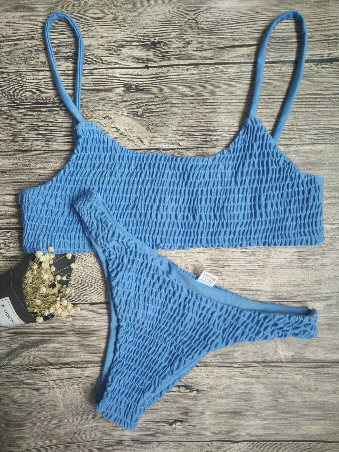  Sexy Pleated Triangle Bikini  NSZO1723